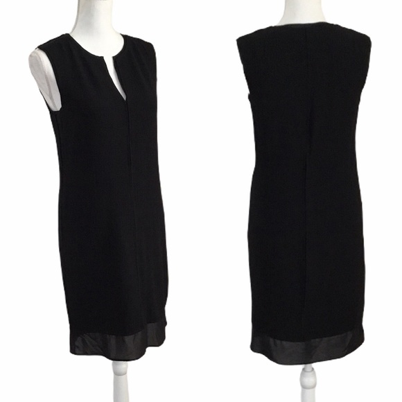 Carmen Marc Valvo Dresses & Skirts - Carmen Marc Valvo Black Sheath Dress Sz XS